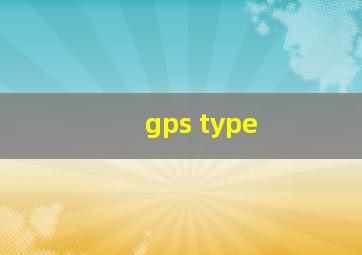 gps type